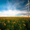 Wind mill installation in Los Angeles